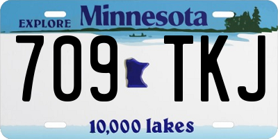 MN license plate 709TKJ