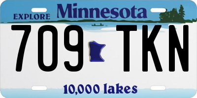 MN license plate 709TKN