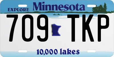 MN license plate 709TKP