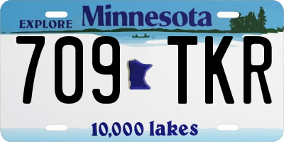 MN license plate 709TKR