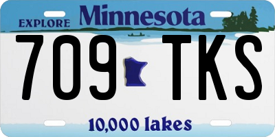 MN license plate 709TKS