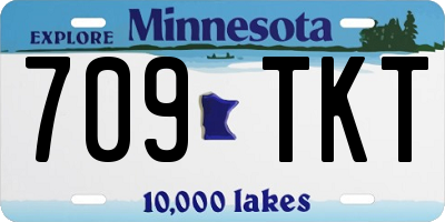 MN license plate 709TKT