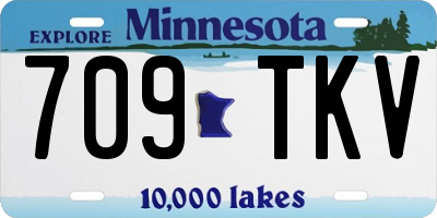 MN license plate 709TKV