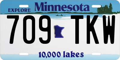 MN license plate 709TKW