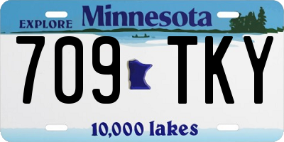 MN license plate 709TKY