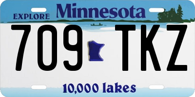 MN license plate 709TKZ