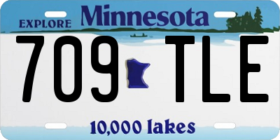 MN license plate 709TLE