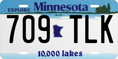 MN license plate 709TLK