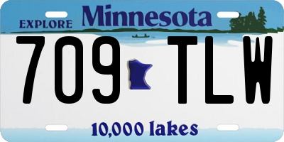 MN license plate 709TLW