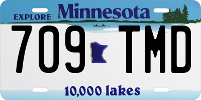 MN license plate 709TMD