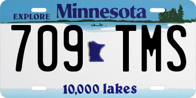 MN license plate 709TMS