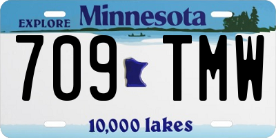 MN license plate 709TMW