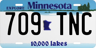 MN license plate 709TNC