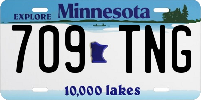 MN license plate 709TNG