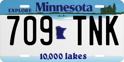 MN license plate 709TNK