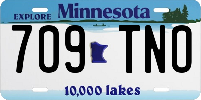MN license plate 709TNO