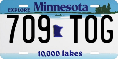 MN license plate 709TOG