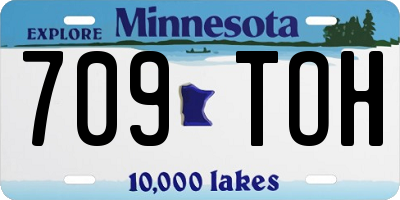 MN license plate 709TOH