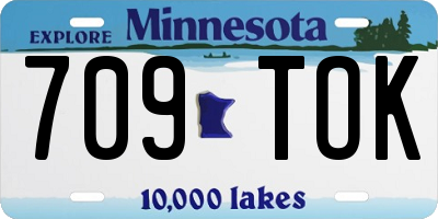 MN license plate 709TOK