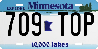 MN license plate 709TOP