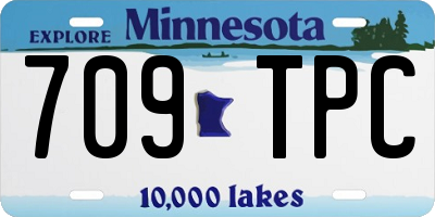 MN license plate 709TPC