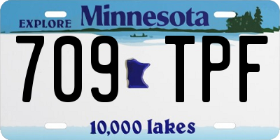 MN license plate 709TPF