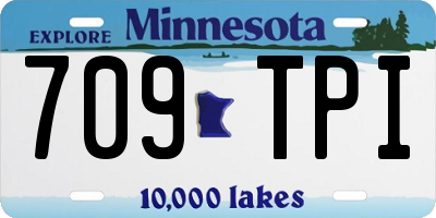 MN license plate 709TPI