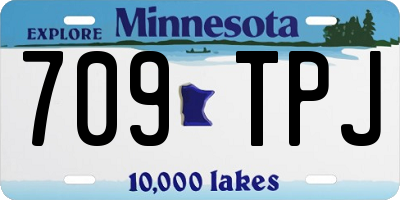 MN license plate 709TPJ