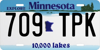 MN license plate 709TPK