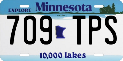 MN license plate 709TPS