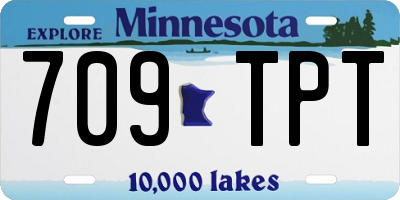 MN license plate 709TPT