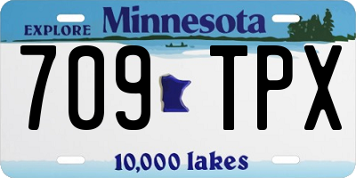 MN license plate 709TPX