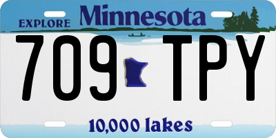 MN license plate 709TPY
