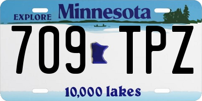 MN license plate 709TPZ
