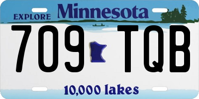 MN license plate 709TQB