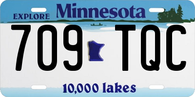 MN license plate 709TQC