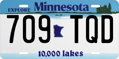 MN license plate 709TQD