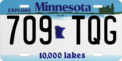 MN license plate 709TQG
