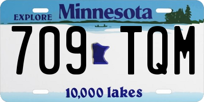 MN license plate 709TQM