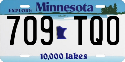 MN license plate 709TQO