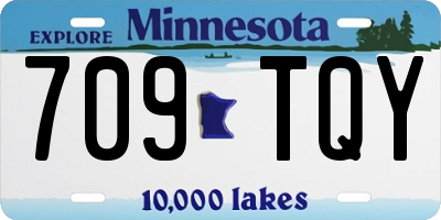 MN license plate 709TQY