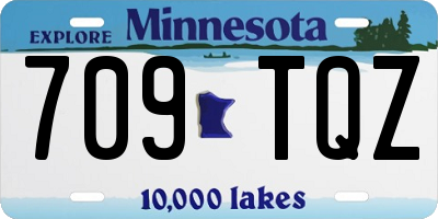 MN license plate 709TQZ