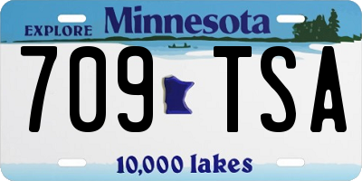MN license plate 709TSA