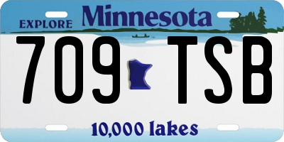 MN license plate 709TSB