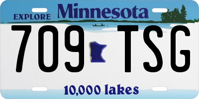 MN license plate 709TSG