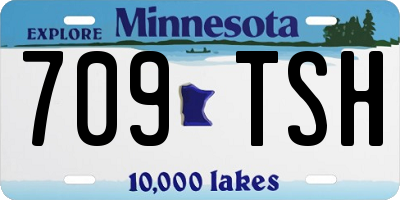 MN license plate 709TSH