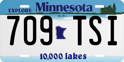 MN license plate 709TSI