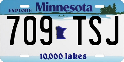 MN license plate 709TSJ