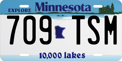 MN license plate 709TSM