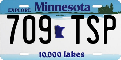 MN license plate 709TSP
